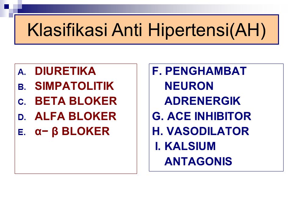 hipertenzije, diuretik